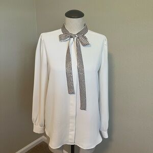 Ann Taylor Tie-Neck Blouse